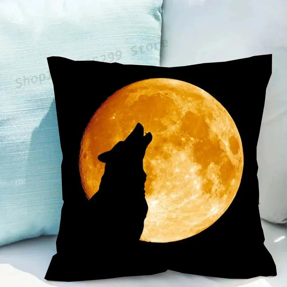 Wolf Moon Cushion Cover My Store