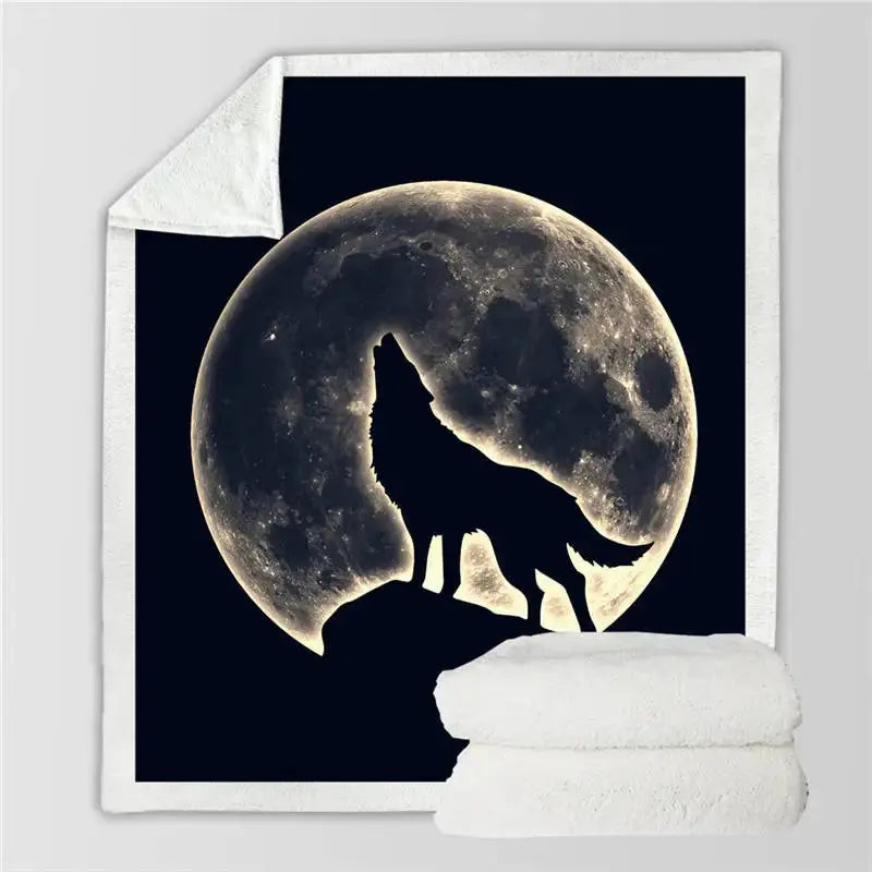 Wolf Throw Blanket My Store