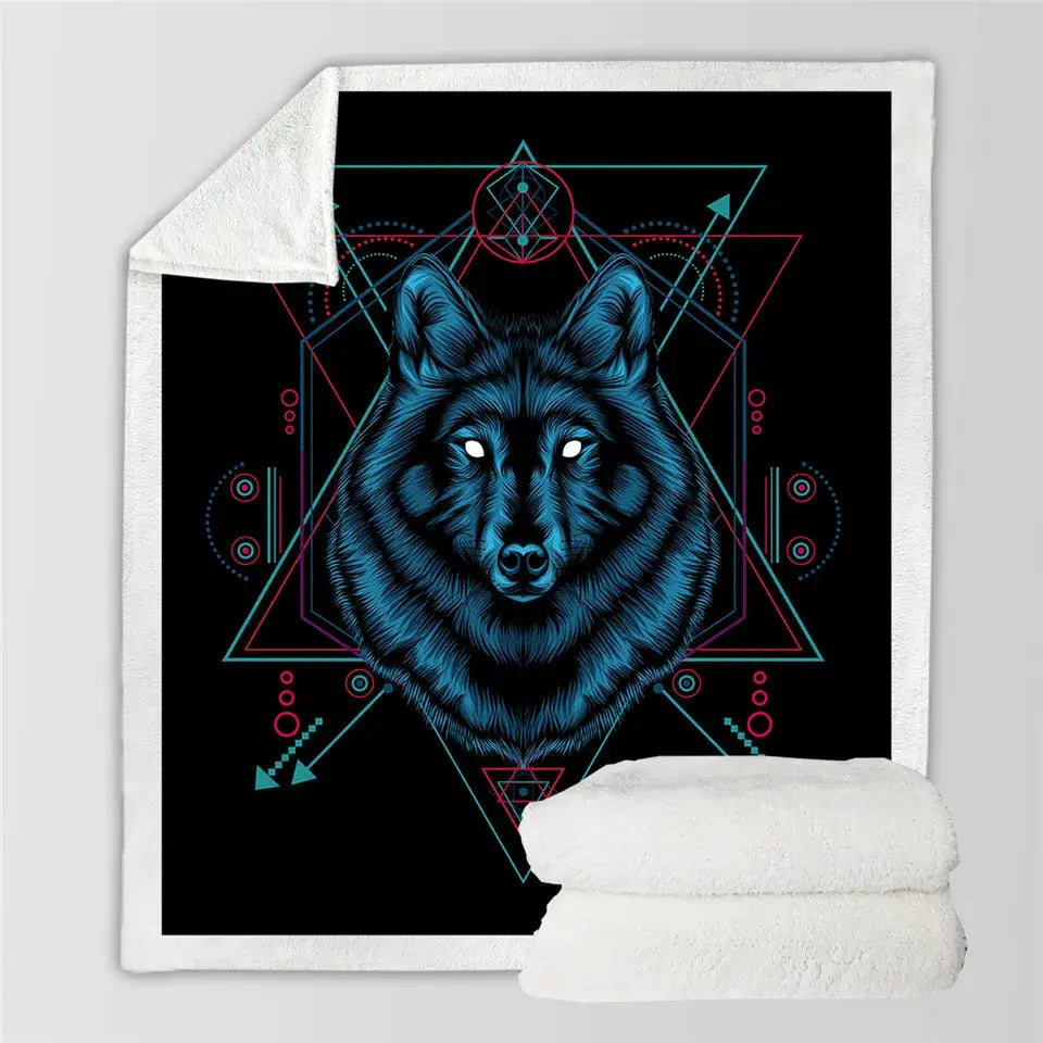 Wolf Throw Blanket My Store