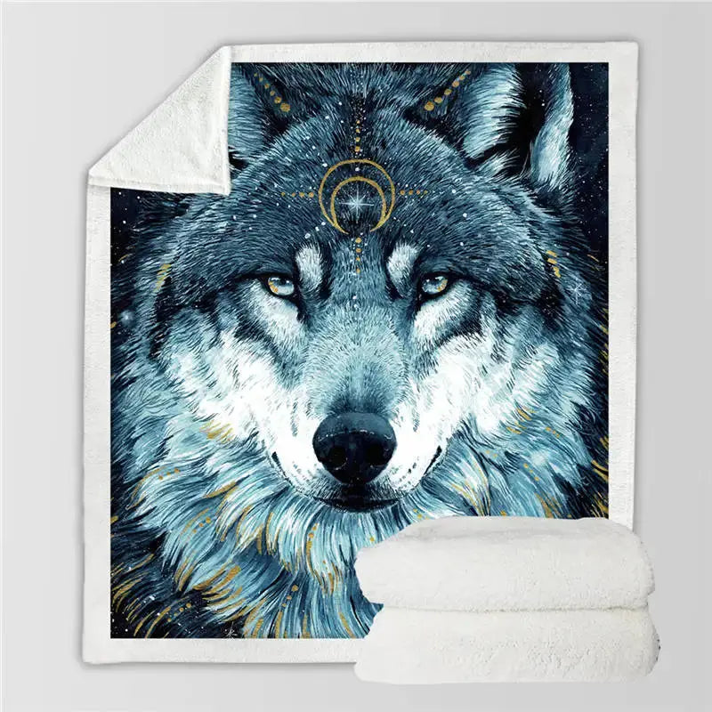 Wolf Throw Blanket My Store
