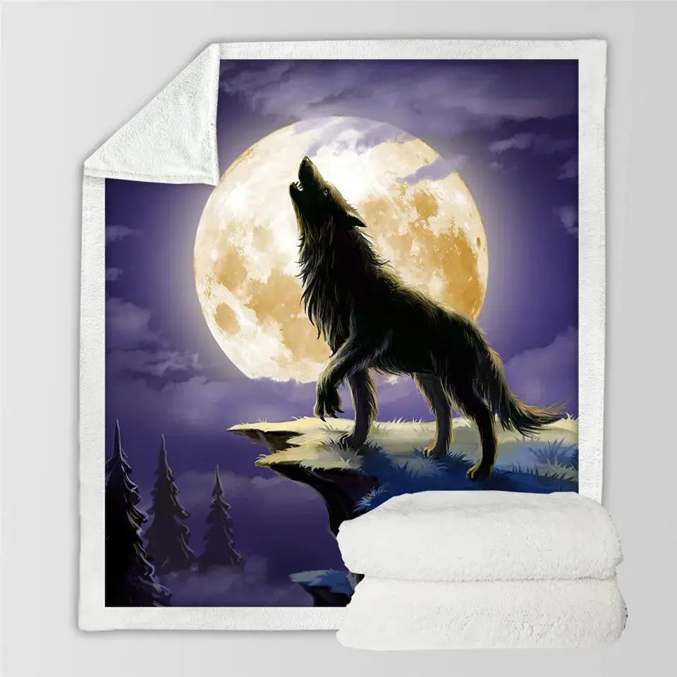Wolf Throw Blanket My Store