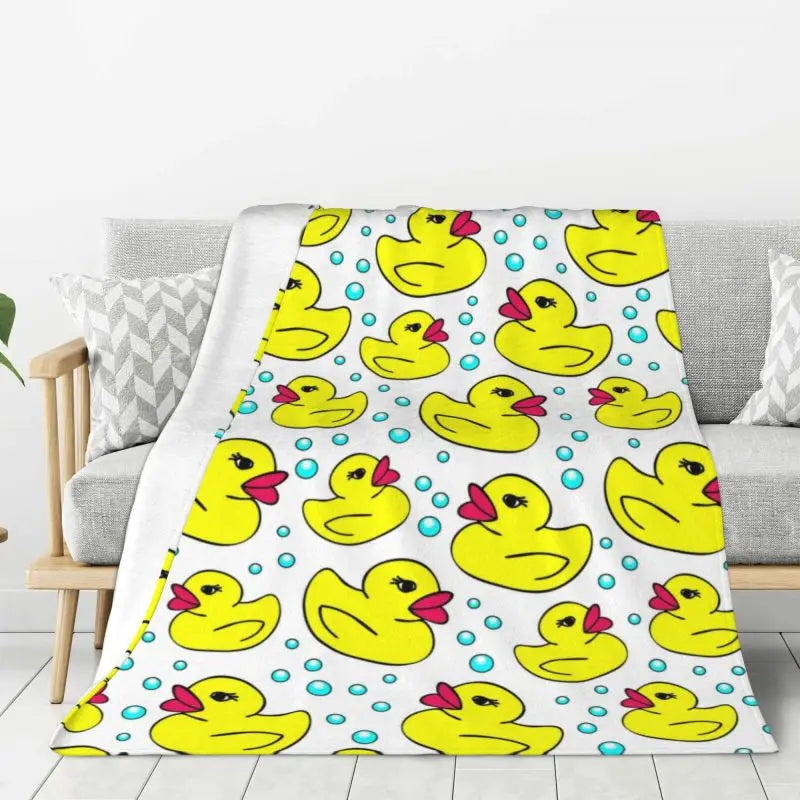 cozy duck blanket for kids room decoration