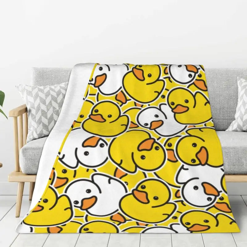 cute duck blanket for kids bedroom decor