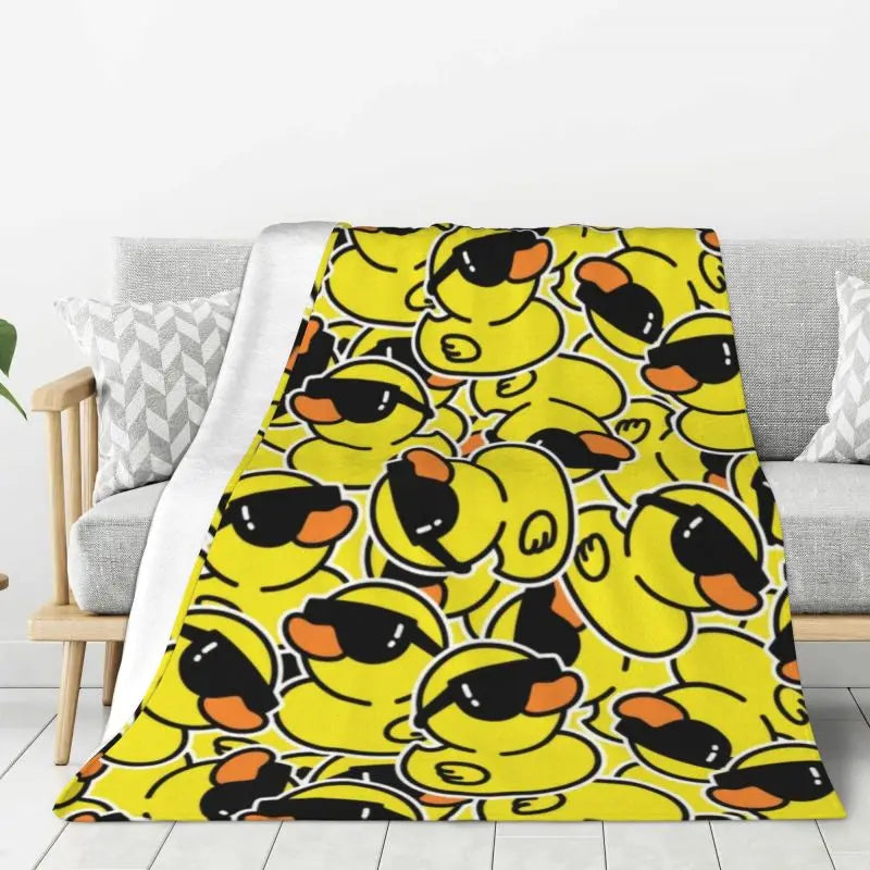 adorable duck throw blanket cozy and warm