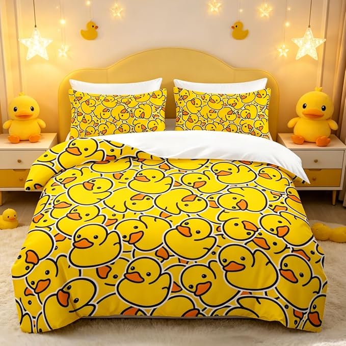 yellow duck bedding set