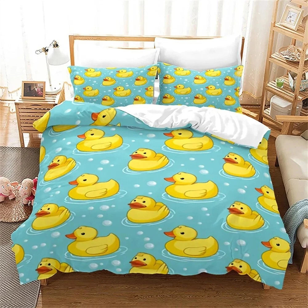 yellow duck bedding unique design