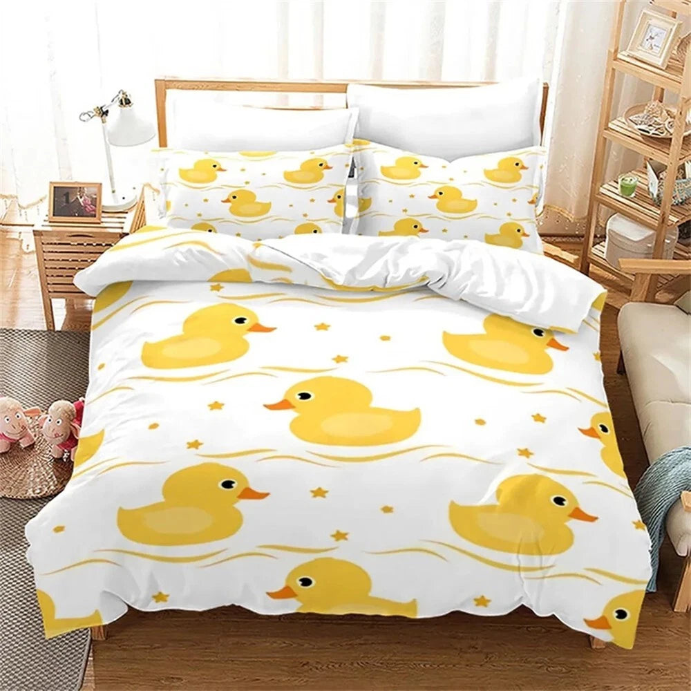 yellow duck bedding aesthetic