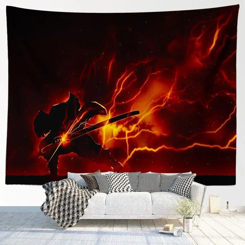 Zenitsu Agatsuma anime wall tapestry high-definition

Thunderclap and Flash Zenitsu tapestry for bedroom decor

Demon Slayer Zenitsu polyester wall hanging

Lightning-style anime wall tapestry Zenitsu Agatsuma

Zenitsu vibrant anime artwork for dorm or gaming room