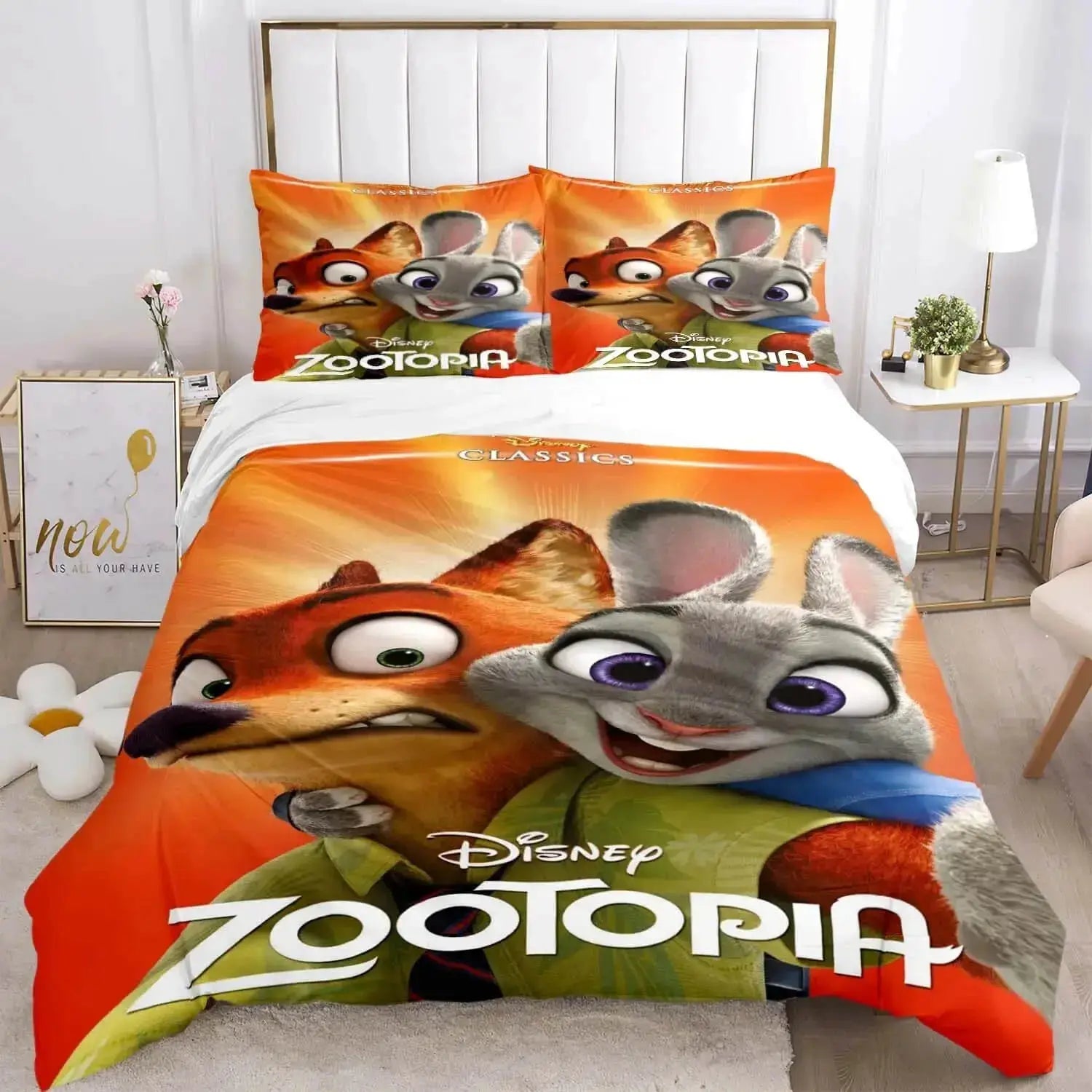 Zootopia Nick Wilde & Finnick Kids Doona Cover Zirconic