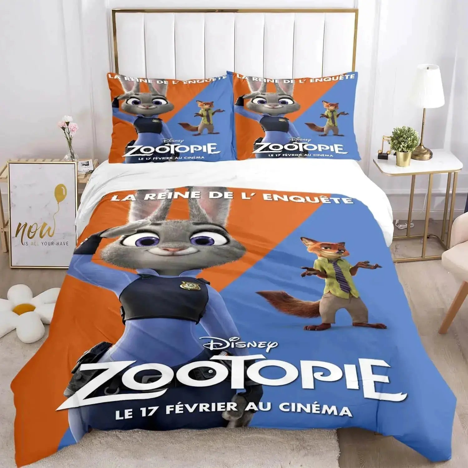 Zootopia Nick Wilde & Judy Hopps Kids Duvet Cover Zirconic