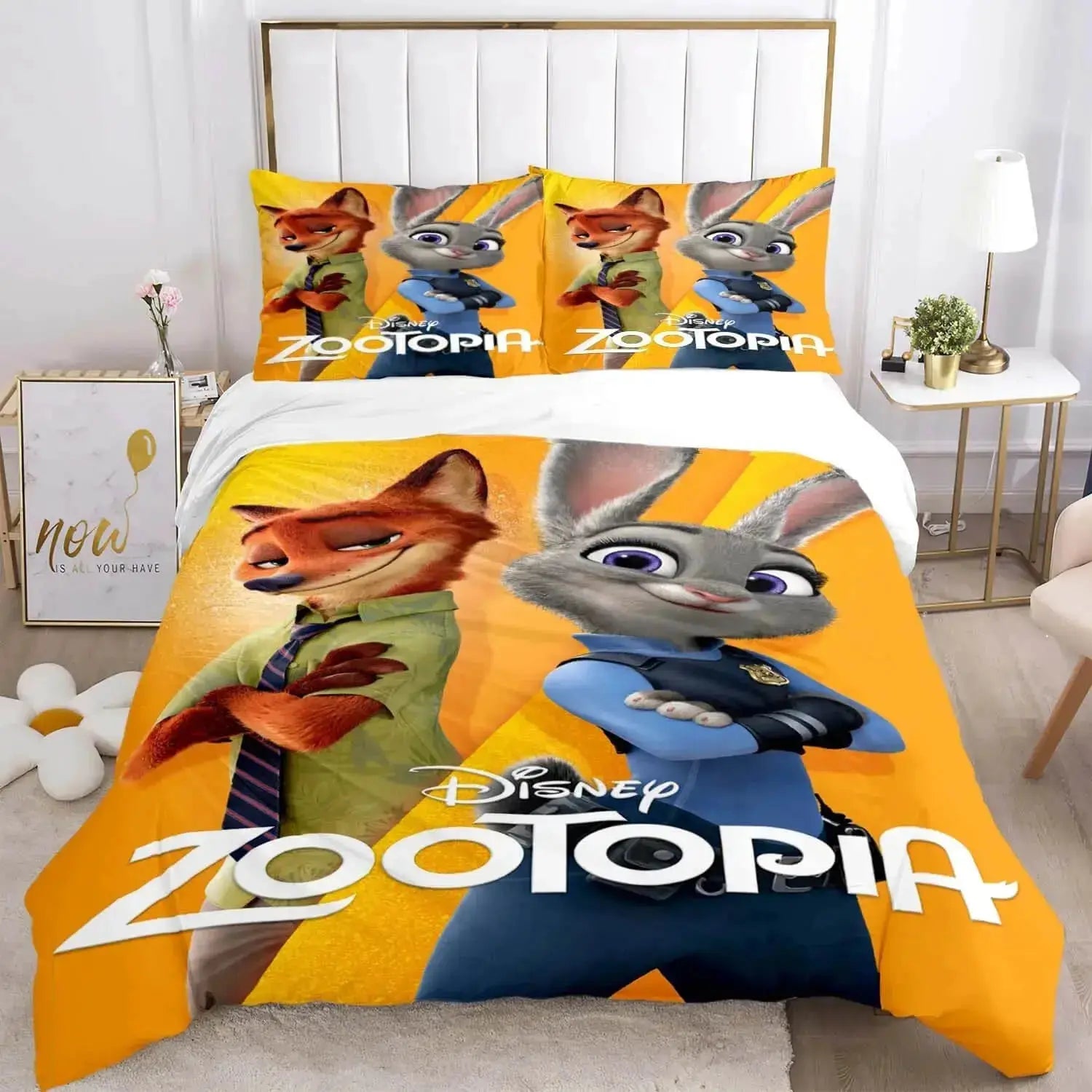 3D Zootopia Cartoon Doona Cover Zirconic
