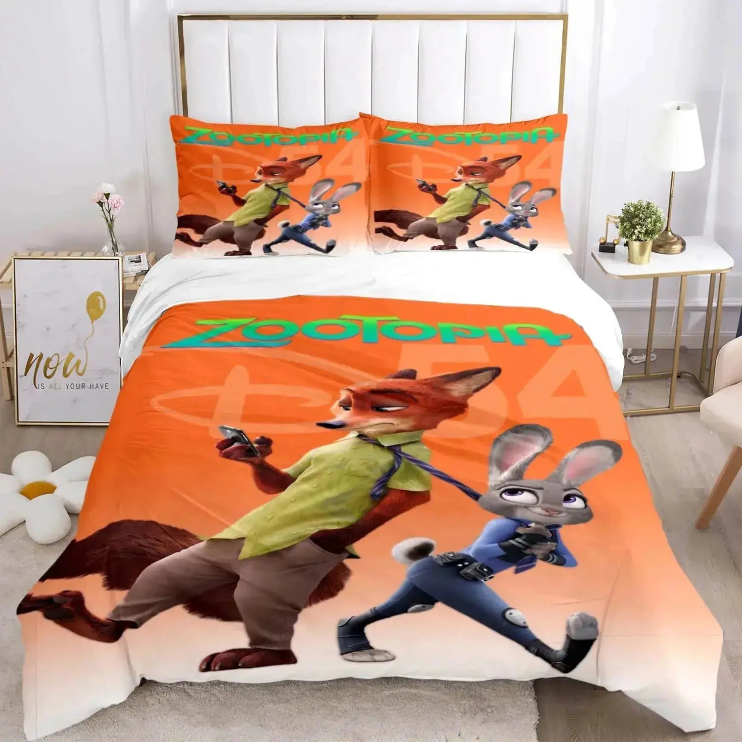 Zootopia Nick Wilde Cartoon Duvet Cover Zirconic