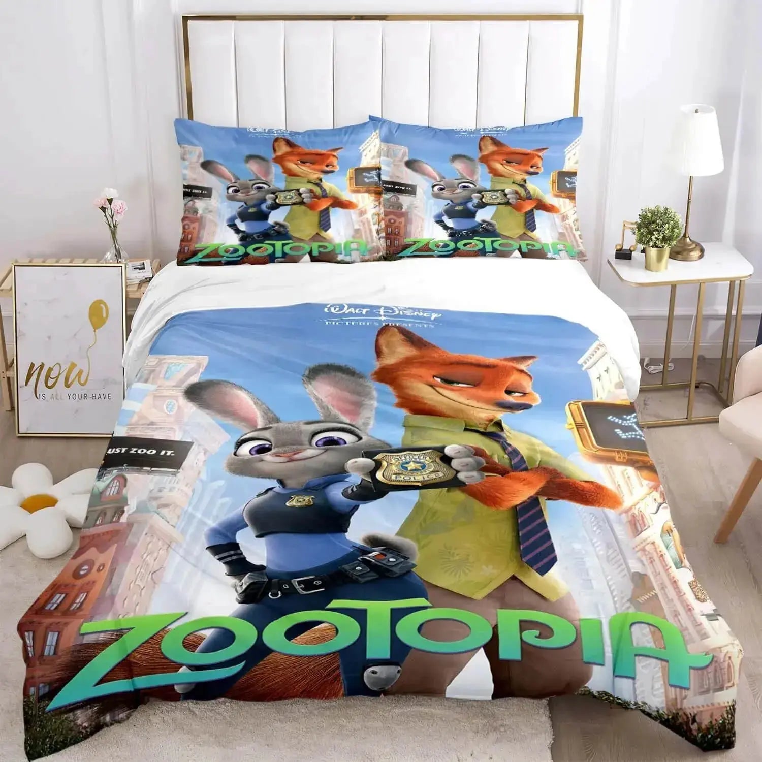 Zootopia Kids Quilt Cover Zirconic