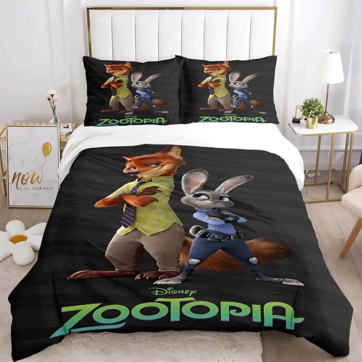 Zootopia Judy Hopps & Nick Wilde Kids Bedding Cover Set Zirconic