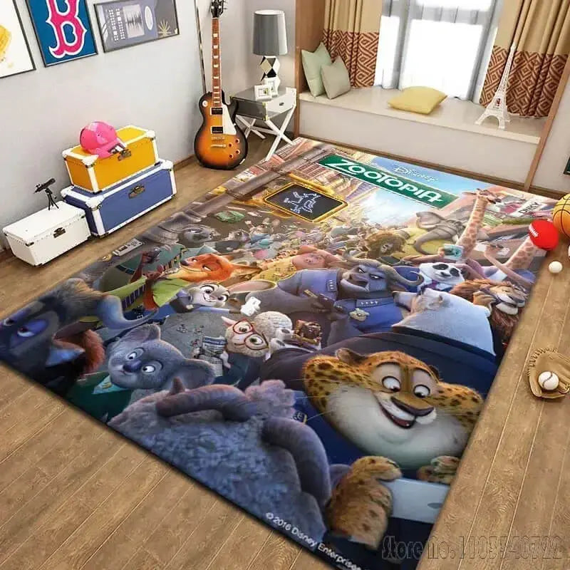 Zootopia Chief Bogo & Officer Clawhauser Kids Mat Zirconic