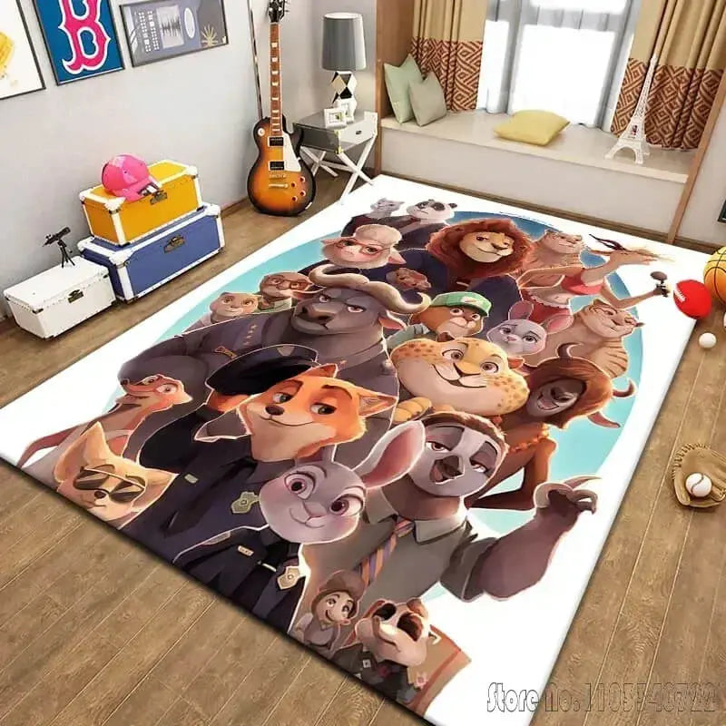Zootopia Yax, Priscilla & Major Friedkin Rug Zirconic