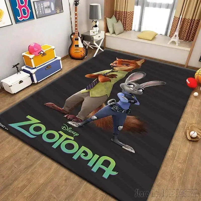 Zootopia Cartoon Kids Carpet Zirconic