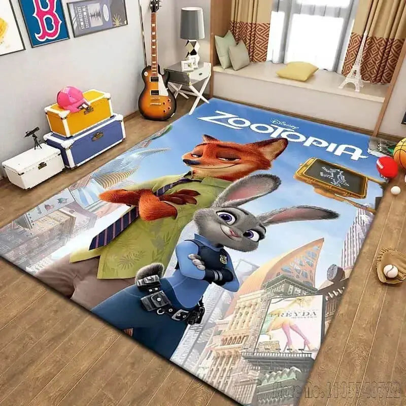 Zootopia Cartoon Kids Floor Mat Zirconic