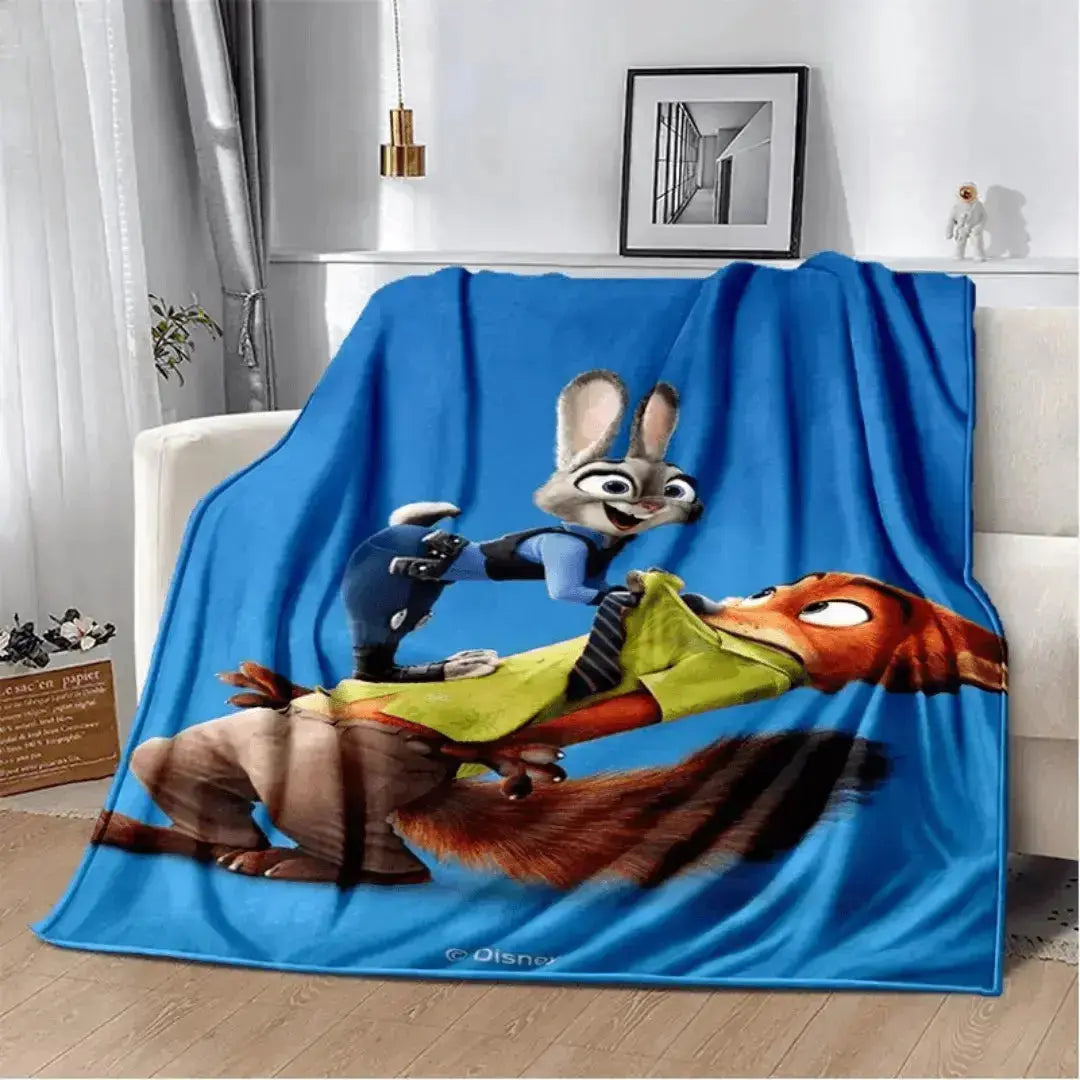 Zootopia Nick Wilde & Judy Hopps Kids Throw Blanket Zirconic