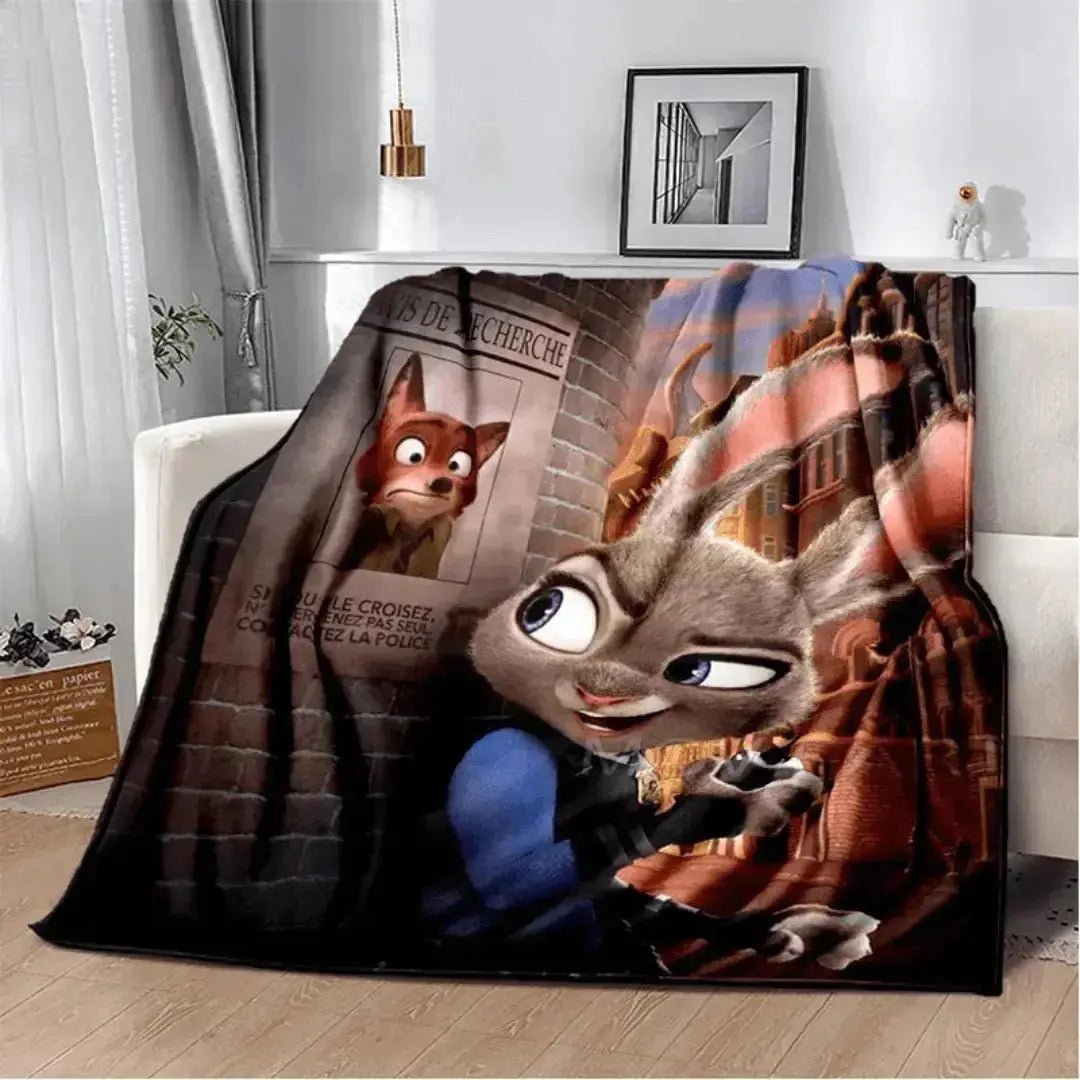 3D Zootopia Kids Throw Blanket Zirconic