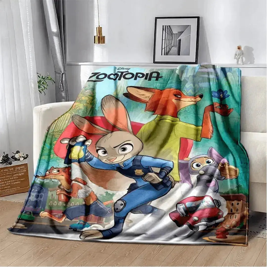 Zootopia Gideon Grey & Nick Wilde Kids Throw Blanket Zirconic