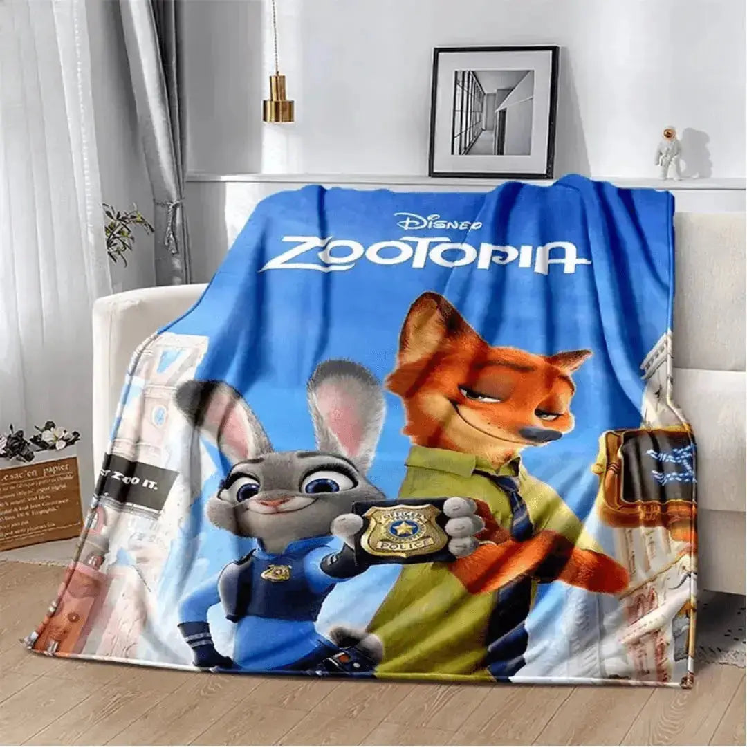 Zootopia Cartoon Kids Throw Blanket Zirconic