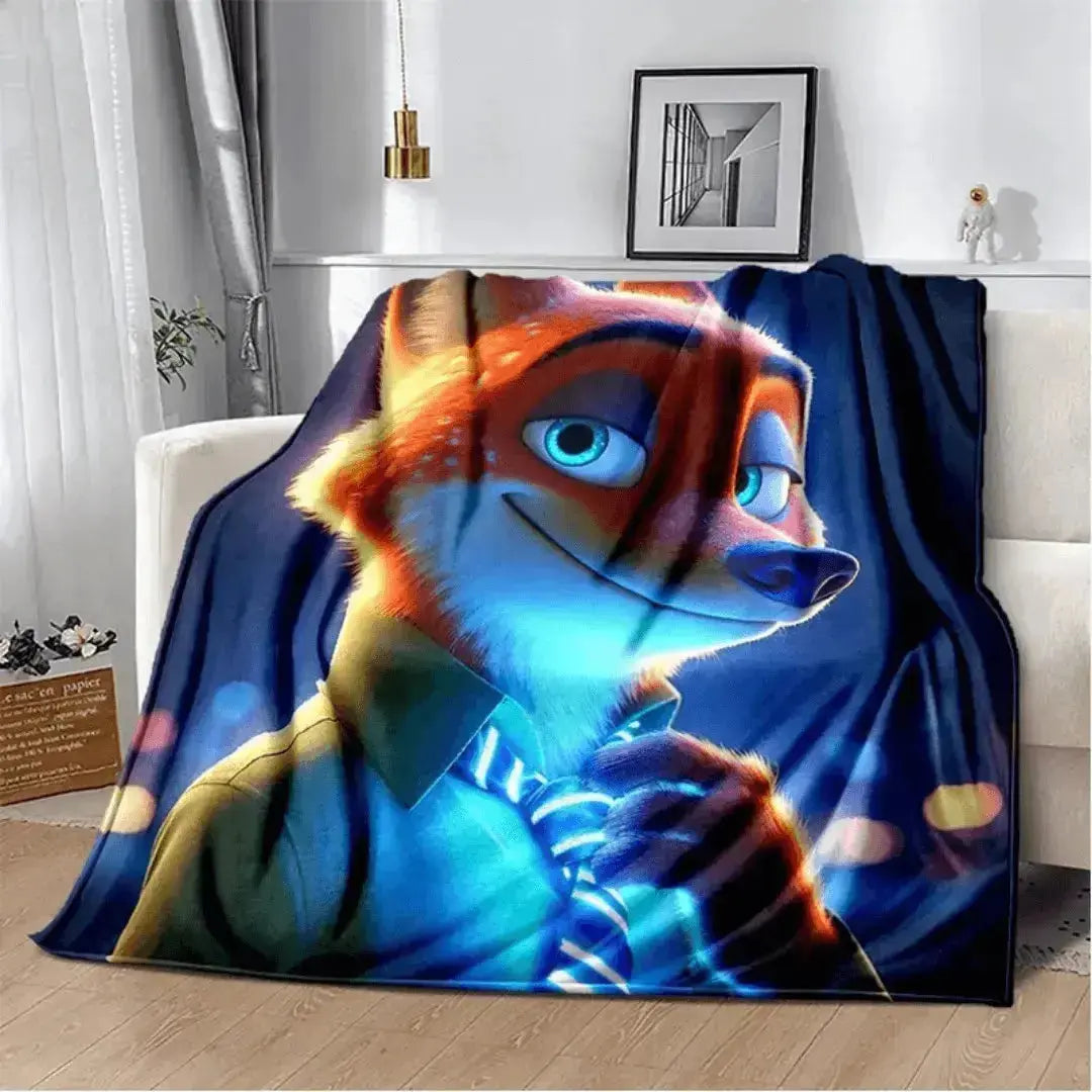 3D Zootopia Nick Wilde Kids Throw Blanket Zirconic