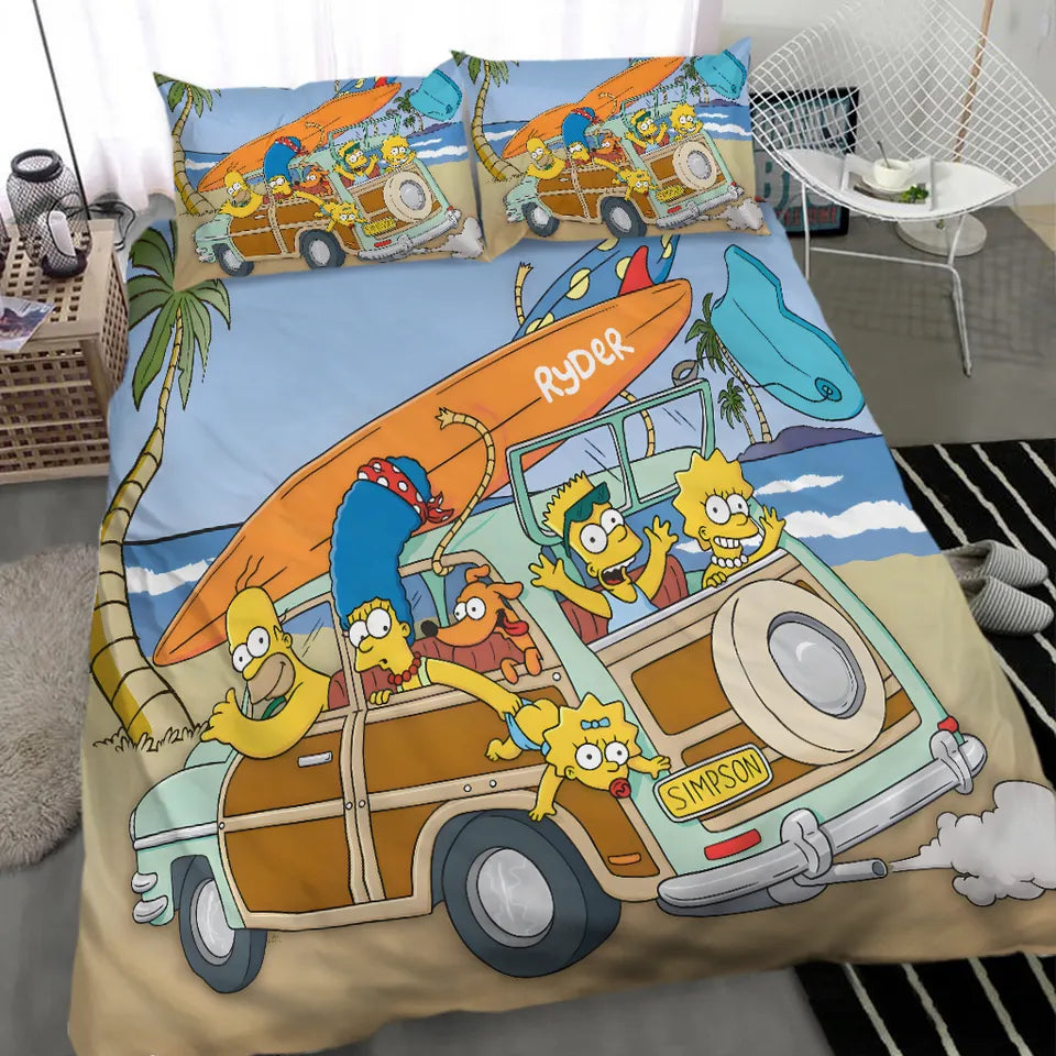 boys personalised quilt cover