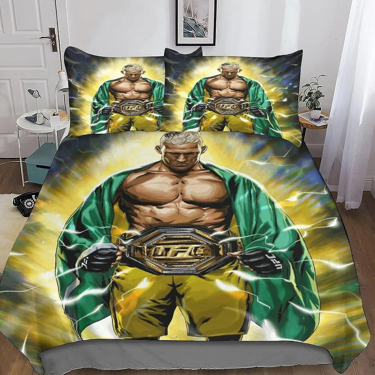 Charles Oliveira Duvet Cover – UFC Champion Bedding Set for MMA Fans and Fighter-Inspired Bedroom Makeover