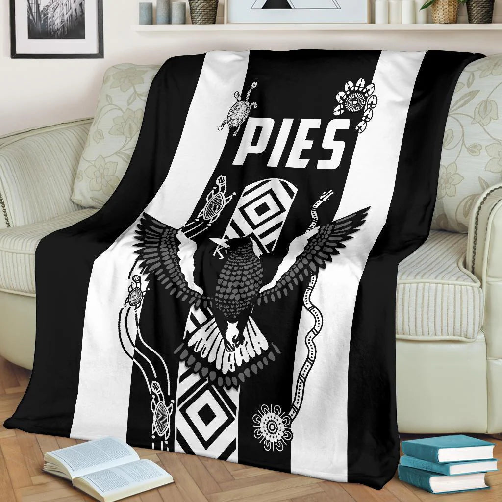 Collingwood Magpies AFL blanket Australia ultra soft throw