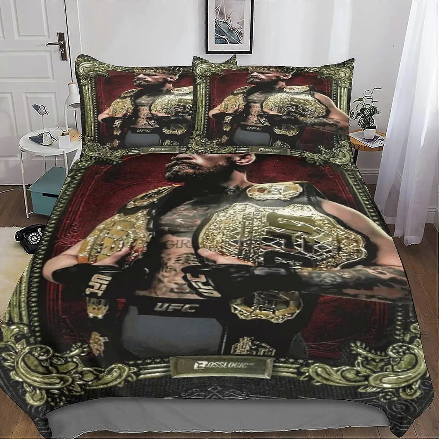 Conor McGregor UFC Duvet Cover – Fighter Bedding Set with Pillowcase for MMA Fans and Ultimate Fighting Room Decor