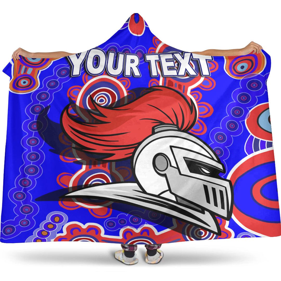 Custom Newcastle Knights Rugby Hooded Blanket – NRL Team Supporters Blanket, Cozy Personalized Rugby Throw, Premium Knights Fan Gift & Warm Hooded Quilt