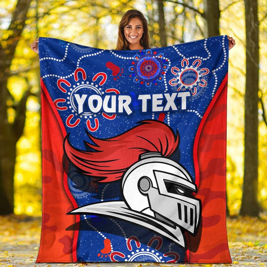 Custom Newcastle Knights Rugby NRL Blanket – Premium Flannel Throw, Soft Warm Rugby Team Blanket, Personalized Supporters Gift & Cozy Bedding Decor
