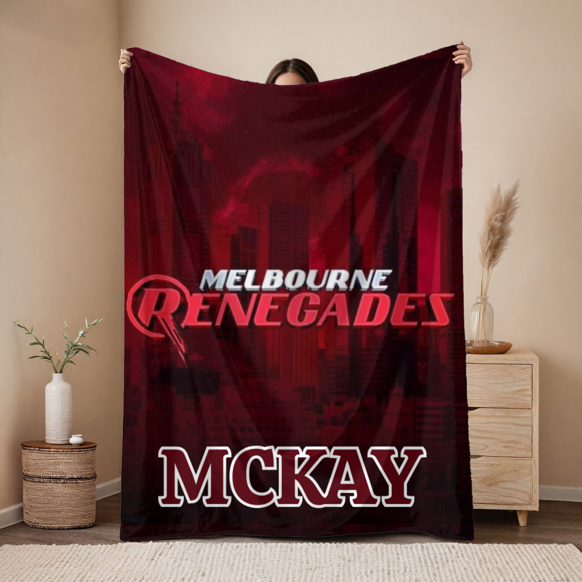 custom cricket blanket