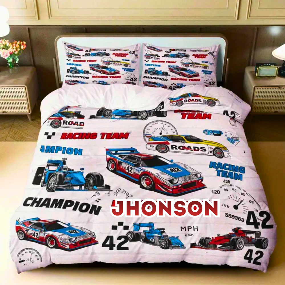 custom name quilt cover