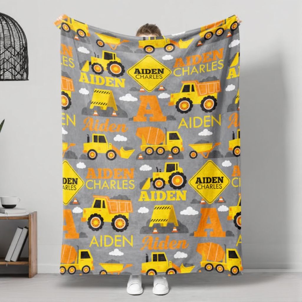 custom name truck blanket