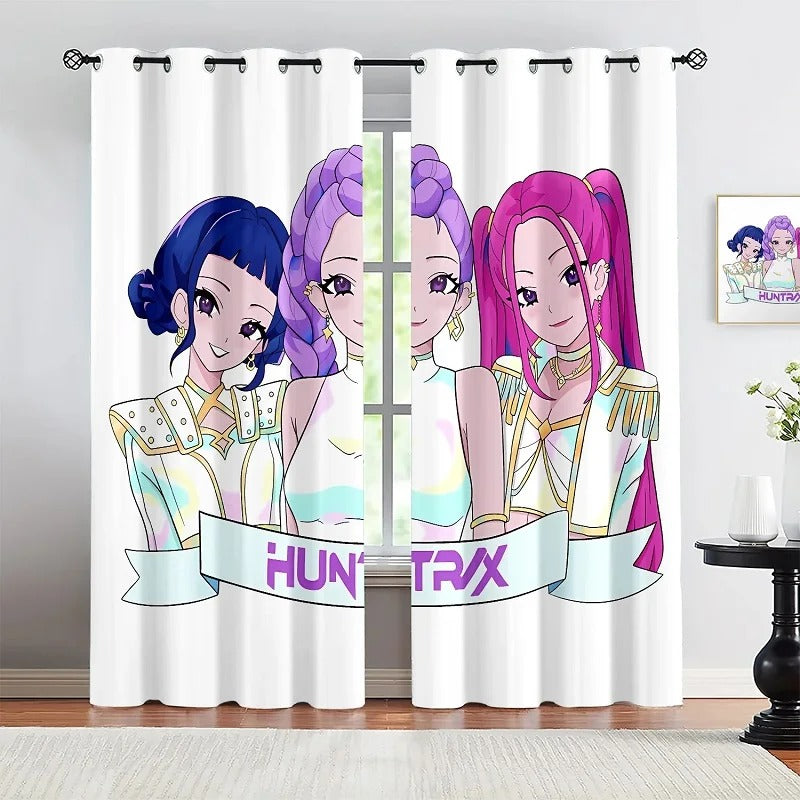 Demon Hunters blackout window shade for living room or teen bedroom décor.