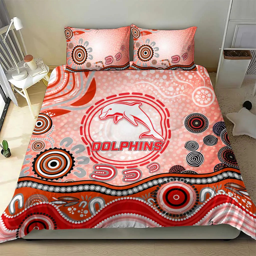 Dolphins NRL rugby league bedding set