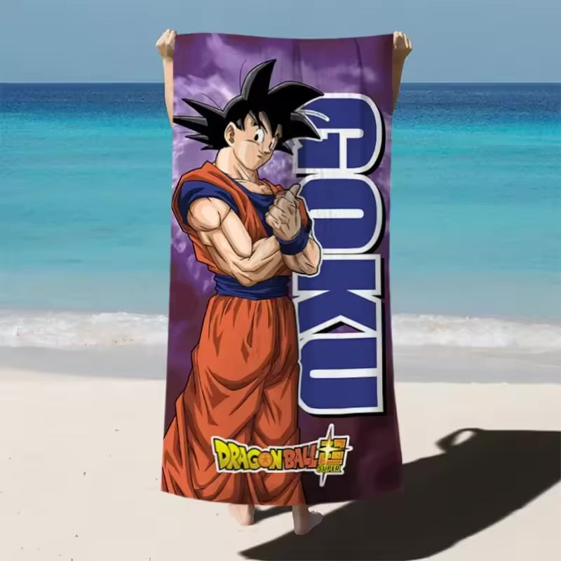 dragon ball z beach towel