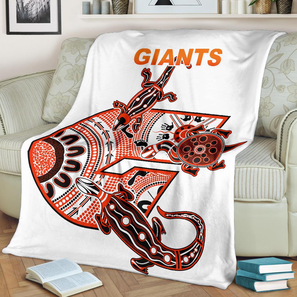 GWS Giants AFL team blanket soft flannel throw for fans