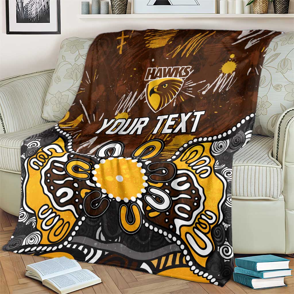 Hawthorn Hawks personalised AFL team blanket