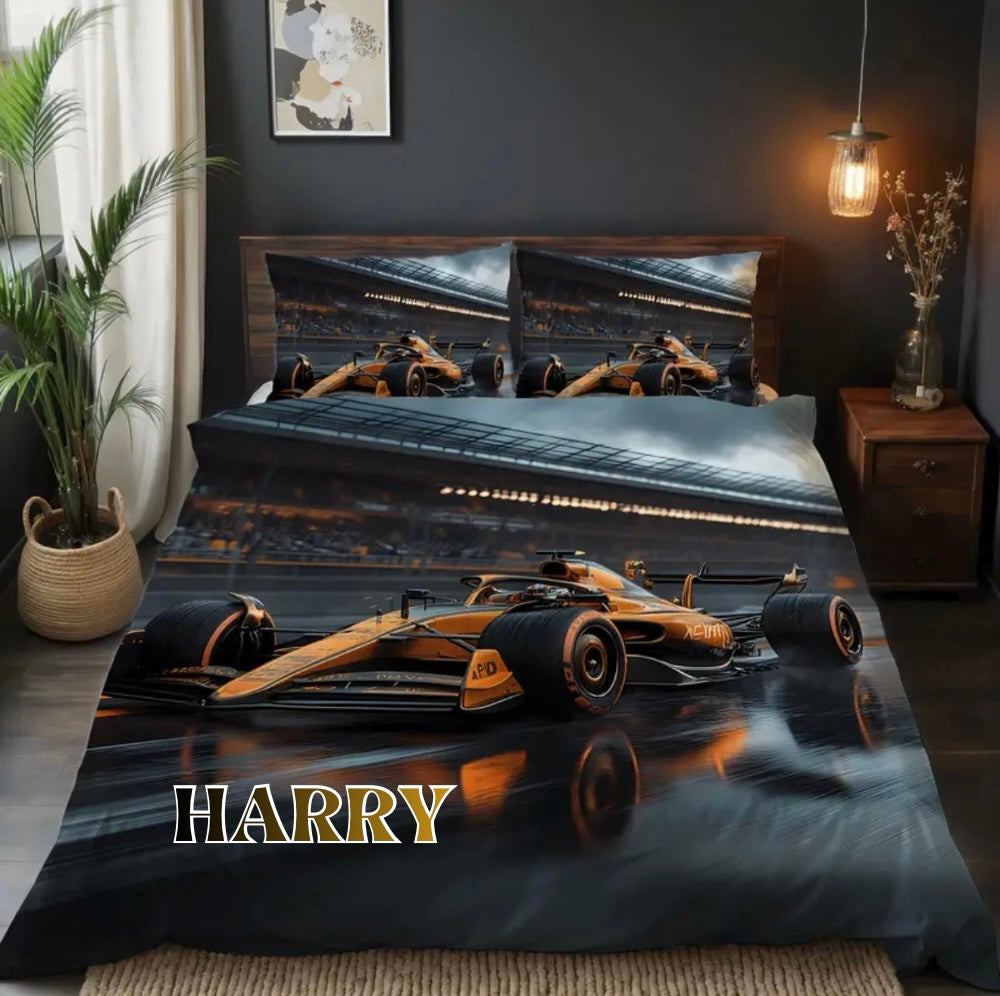 kids go kart bedding