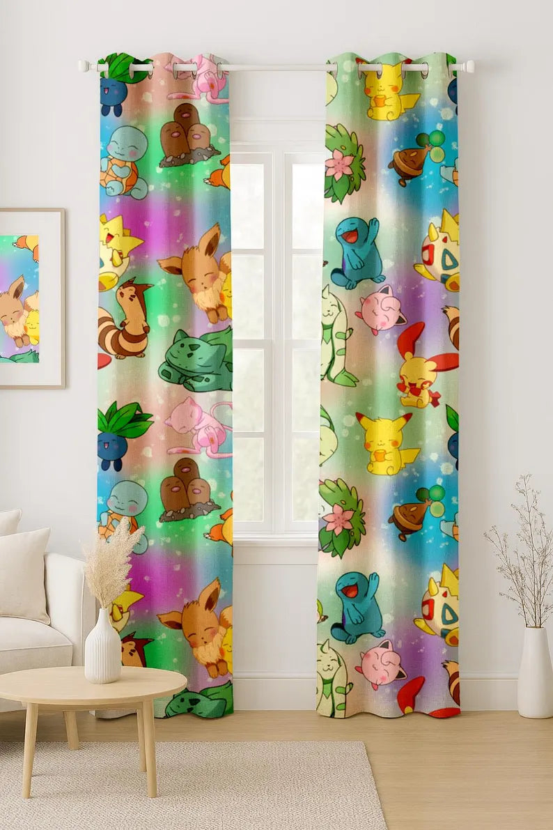 kids pokemon drapes