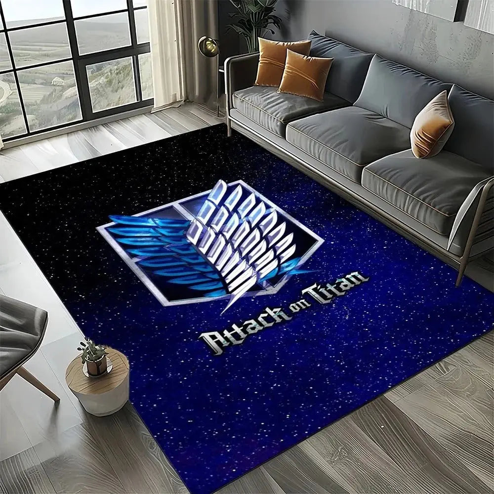 Large Attack on Titan living room floor mat anime fan must-have