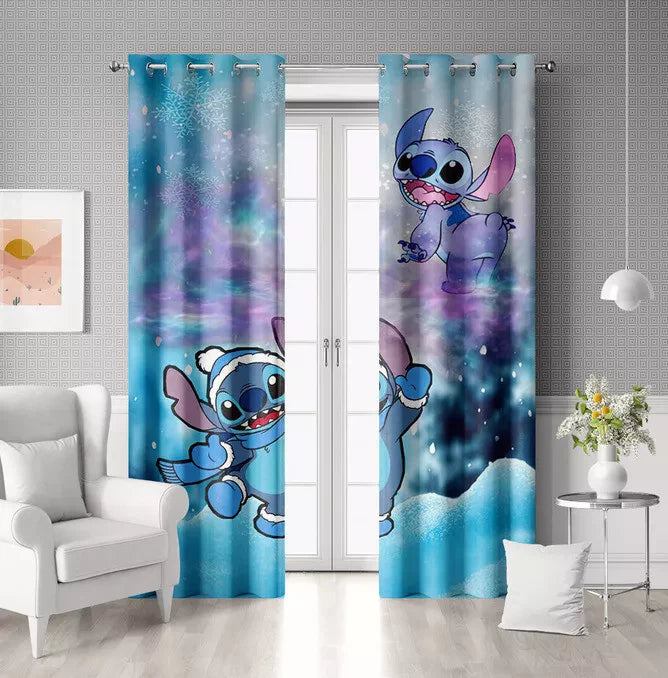 Lilo & Stitch blackout curtain for kids room and playroom