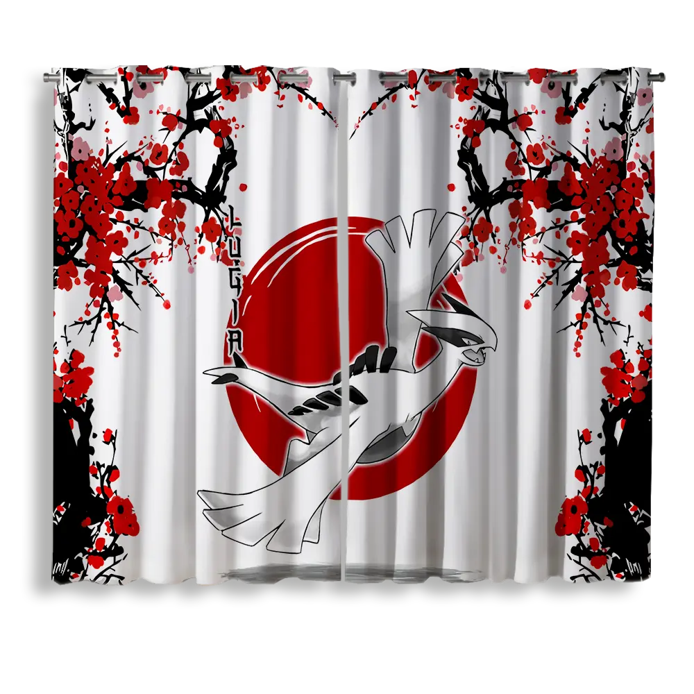 Lugia Pokemon Japan Style Window Curtain for bedroom, kids room, and anime home decor