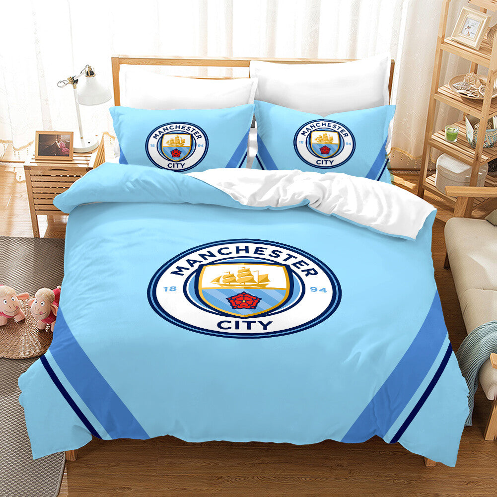 manchester city bed cover