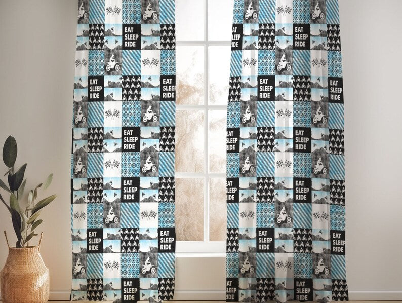 motocross curtains for kids