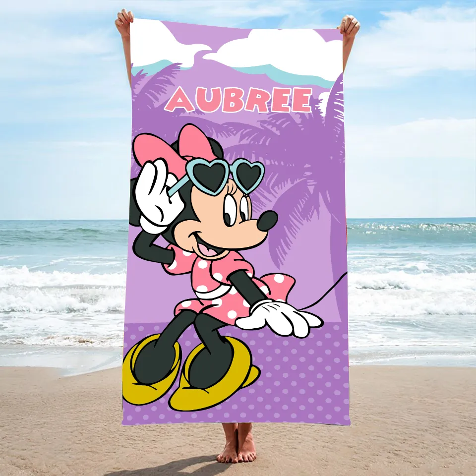 Mouse Movie Beach Towels, Girl Mouse Beach Towels Mouse Beach Towel, Cartoon Movie Beach Towel Gift