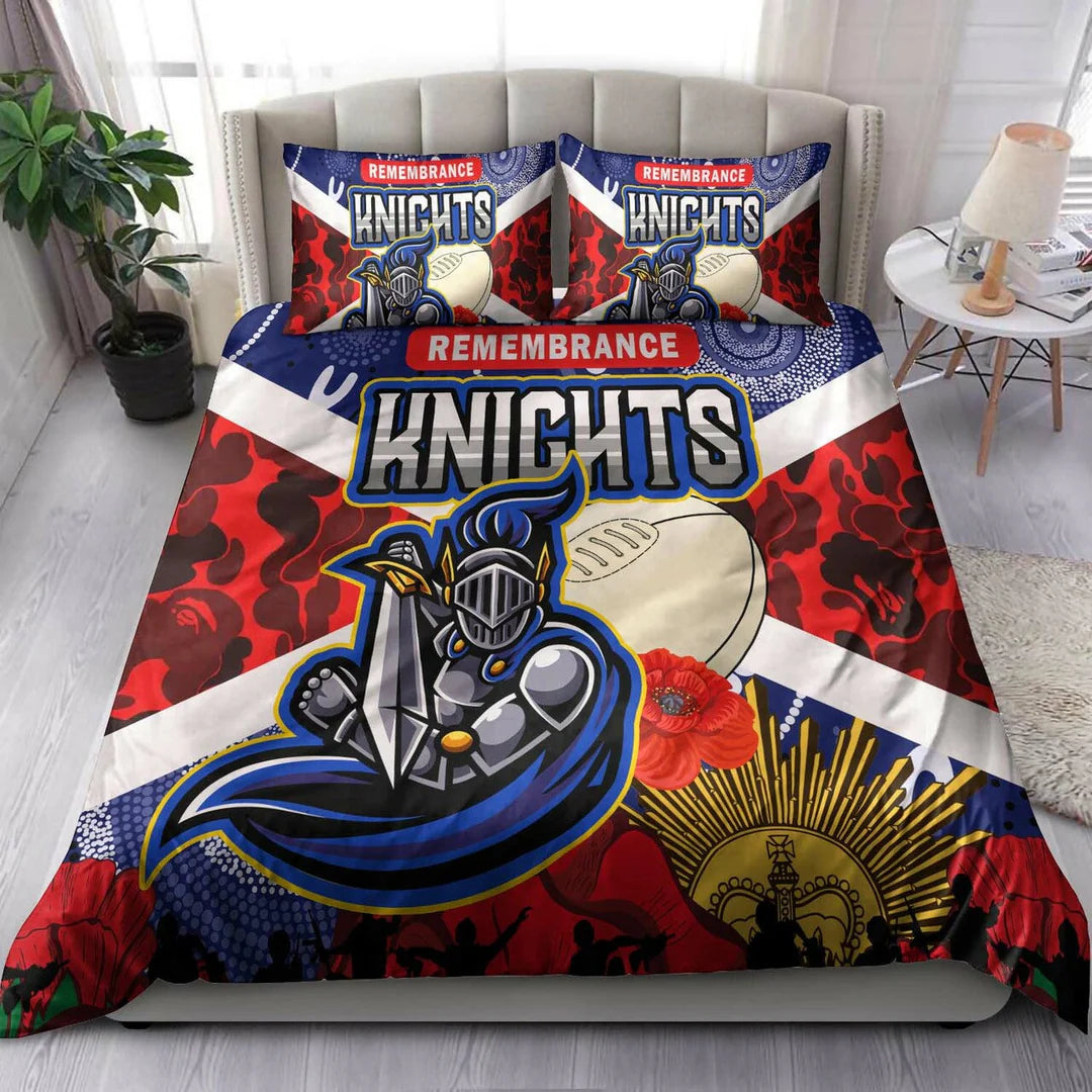 Newcastle Knights rugby league bedding set